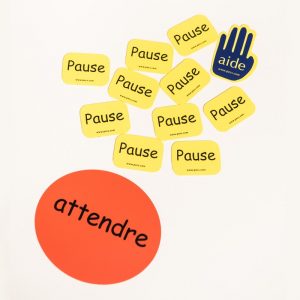 Lot “Attendre”, “Pause”, “Aide”