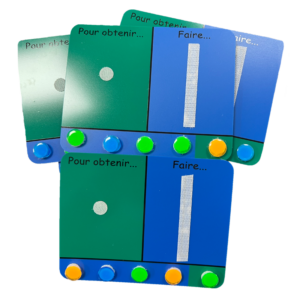 Cartes « Pour obtenir – Faire » (Lot de 5 cartes)